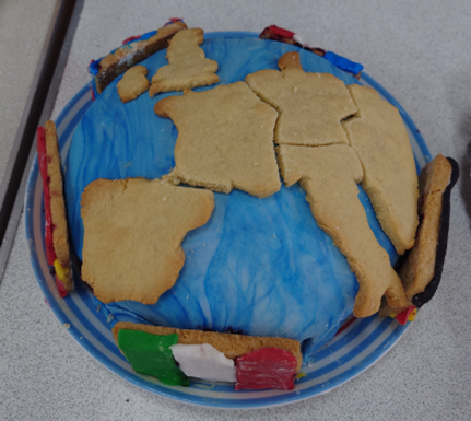 World map cake