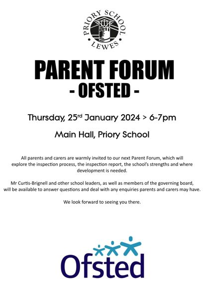 Parent forum ofsted