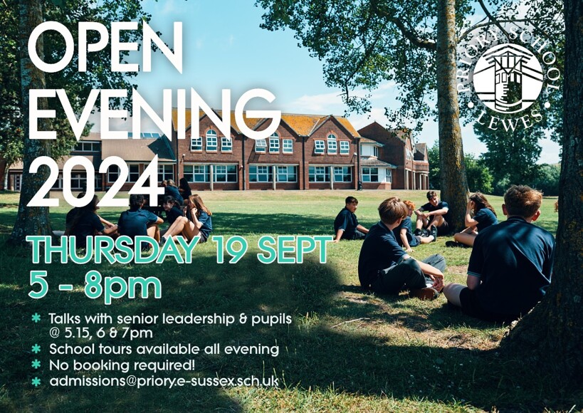 Priory School Open Evening - Thursday, 19th September - News - Welcome ...