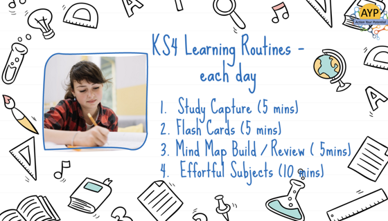 KS4 Learning Routines Picture