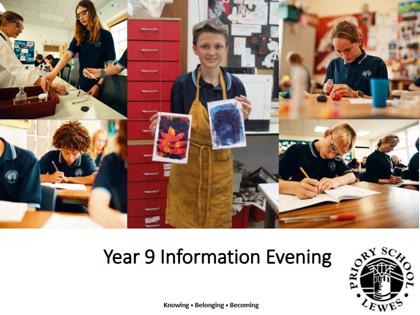 Year 9 information evening picture